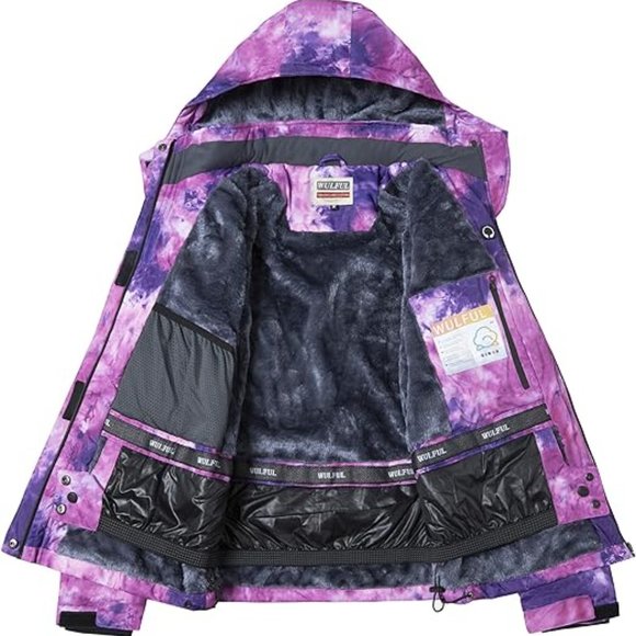 Women’s Waterproof Snow Ski Jacket Mountain Windproof Winter Coat with Detachabl - Picture 5 of 6